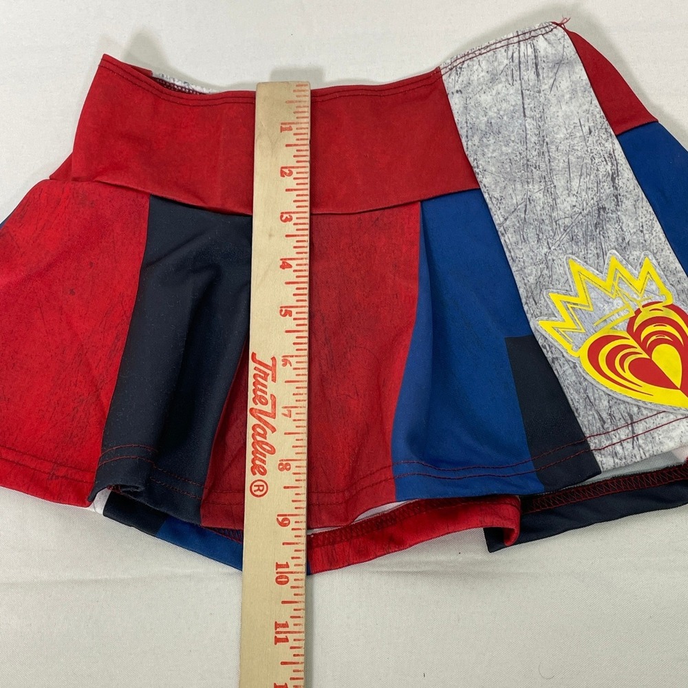Disney Evie Descendants 3 Piece Red Blue Skirt and Leggings Set Girl's SMALL - Picture 15 of 16